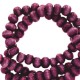 Wooden beads round 4mm Tillandsia purple